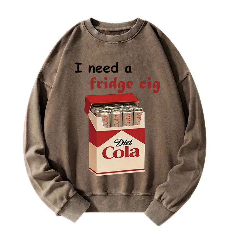 Tokyocanvas I Need A Fridge Cig Washed Sweatshirt