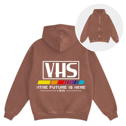 Tokyocanvas VHS 1976 Vintage Washed Zip Hoodie