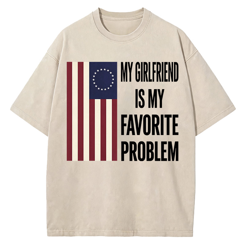 Tokyocanvas My Favorite Problem Funny Washed T-Shirt