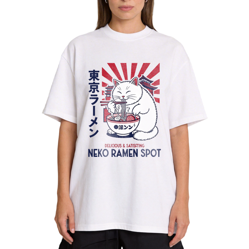 Tokyocanvas Neko Ramen Spot Classic T-Shirt