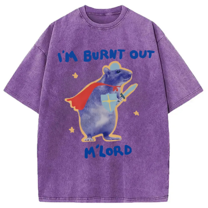 Tokyocanvas I'm Burnt Out M'lord Washed T-Shirt