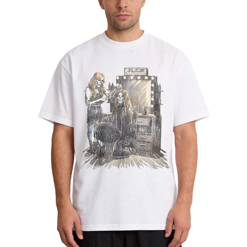 Tokyocanvas Skeleton Hair Cut Classic T-Shirt