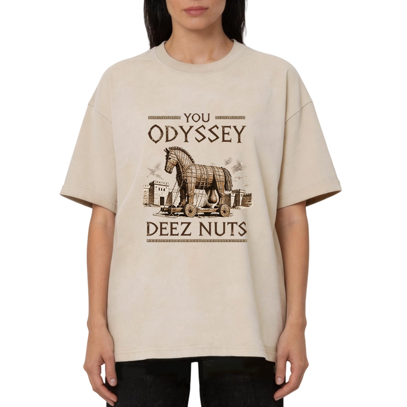 Tokyocanvas You Odyssey Deez Nuts Washed T-Shirt