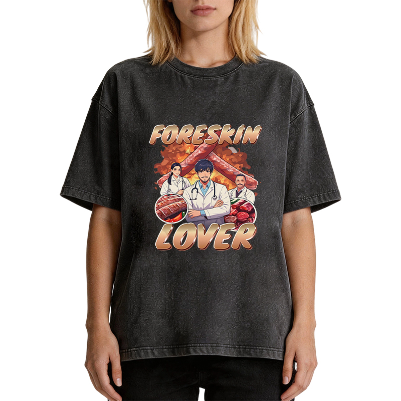 Tokyocanvas Foreskin Lover Washed T-Shirt