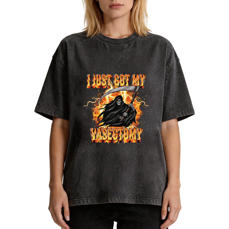 Tokyocanvas I Just Got My Vasectomy Washed T-Shirt