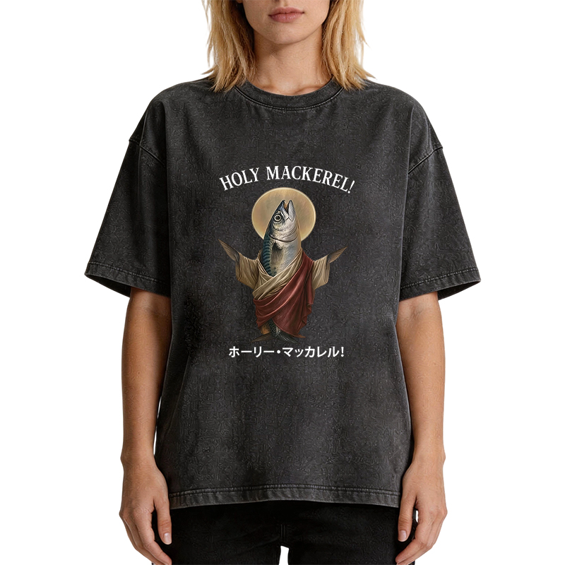 Tokyocanvas Holy Mackerel Washed T-Shirt