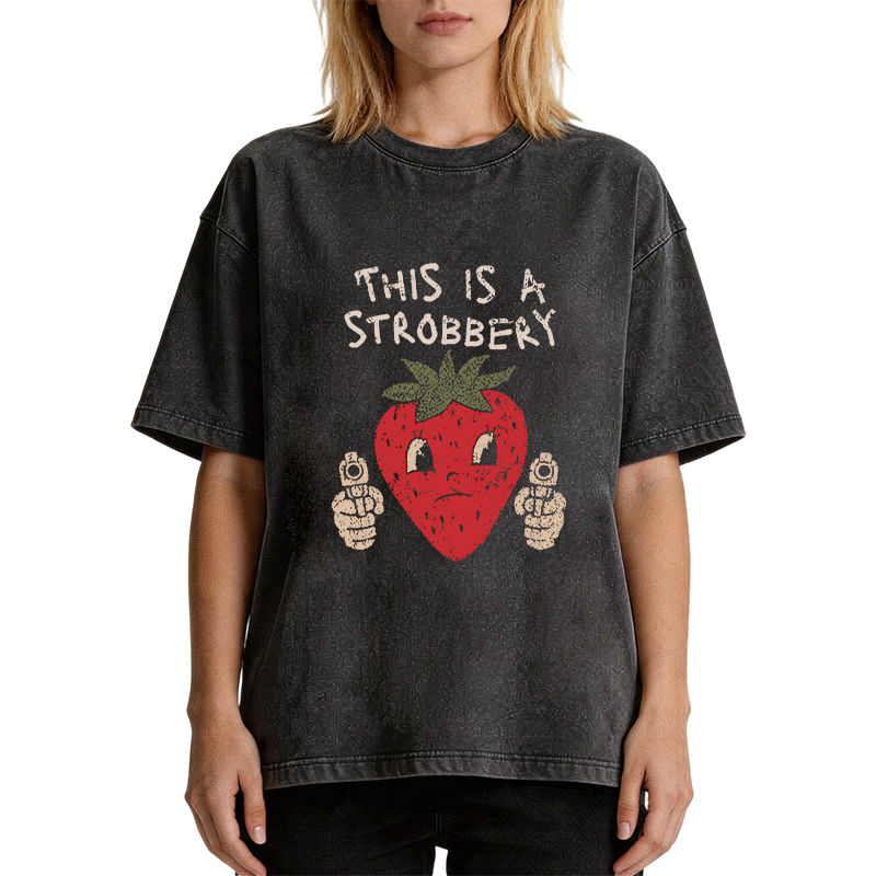 Tokyocanvas This is a Strawberry Washed T-Shirt