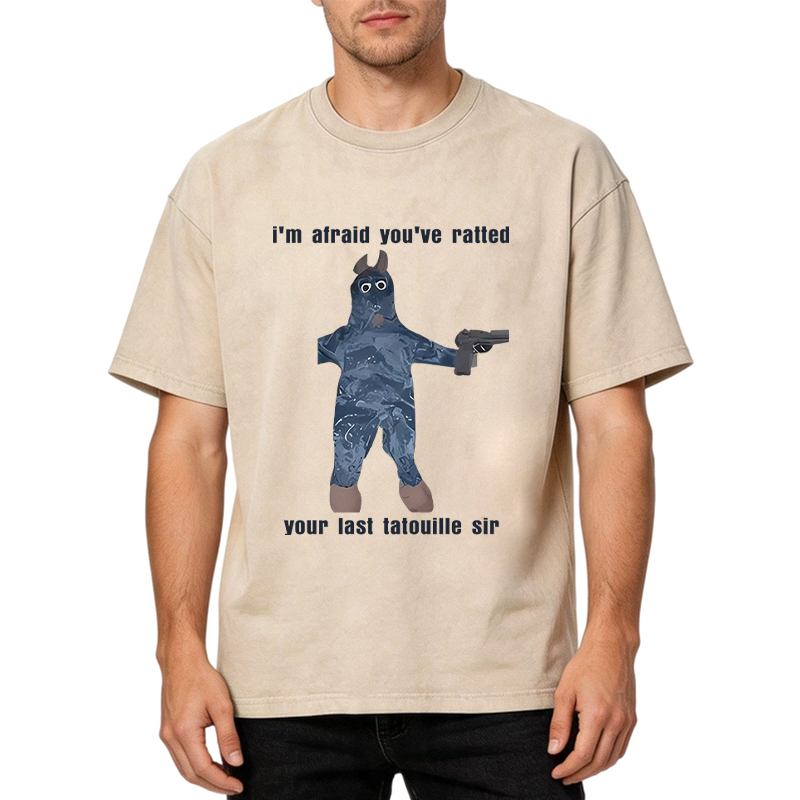 Tokyocanvas I'm Afraid You've Ratted Your Last Tatouille Sir Washed T-Shirt