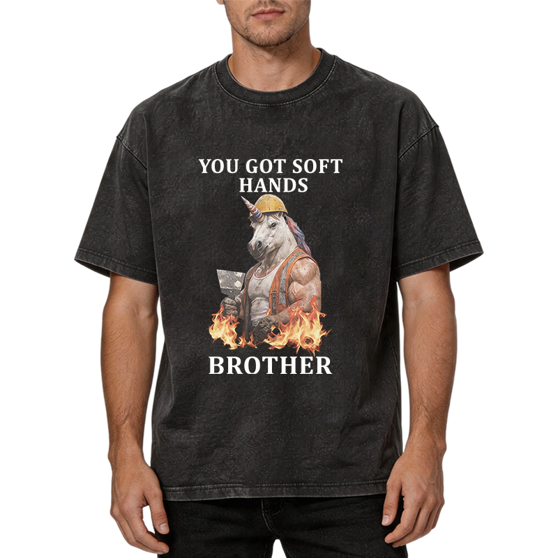 Tokyocanvas You Got Soft Hands Brother Washed T-Shirt