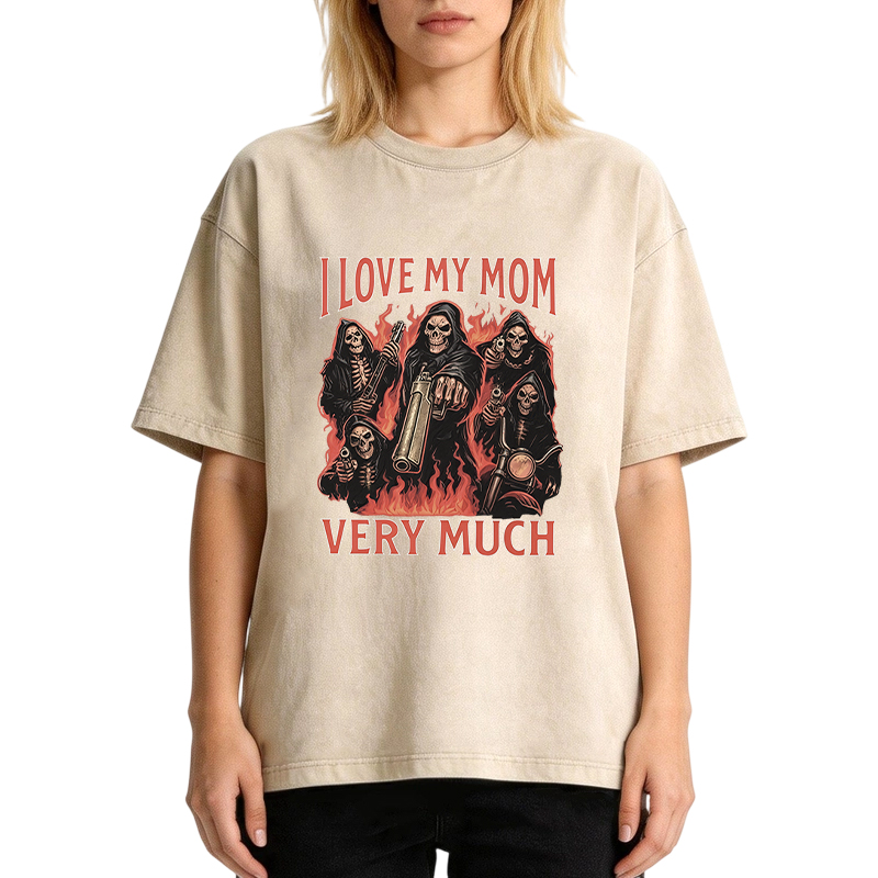 Tokyocanvas I Love My Mom Very Much Washed T-Shirt