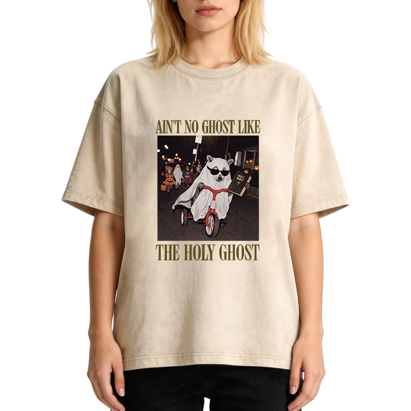Tokyocanvas Holy Ghost Shirt Fall Christian Apparel Washed T-Shirt