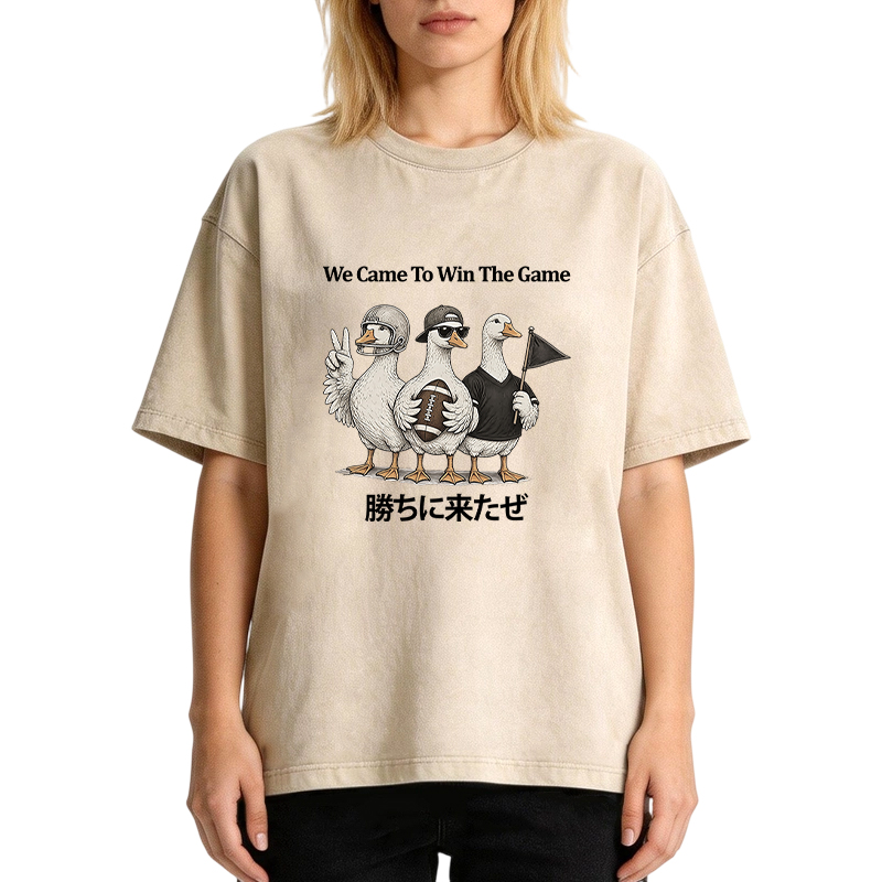Tokyocanvas Football Goose Washed T-Shirt