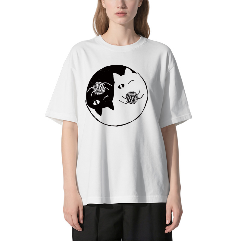 Tokyocanvas Yin Yarn Cat Classic T-Shirt