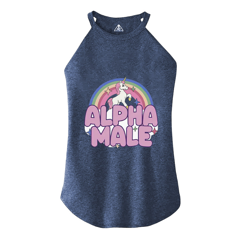 Tokyocanvas Rainbow Unicorn Alpha Male Cotton Tank