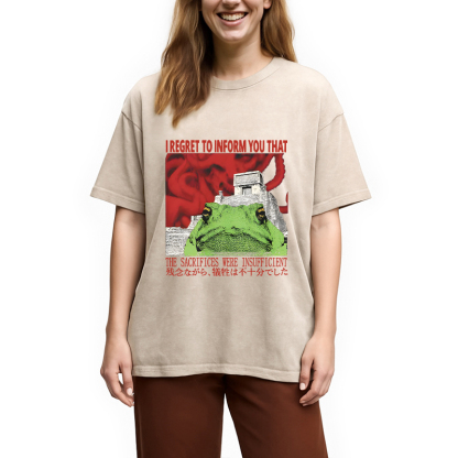 Tokyocanvas The Vibe is Very Off Washed T-Shirt