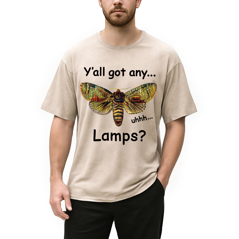 Tokyocanvas Yall Got Any Lamps Moth Washed T-Shirt