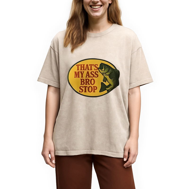 Tokyocanvas Bro Stop Washed T-Shirt