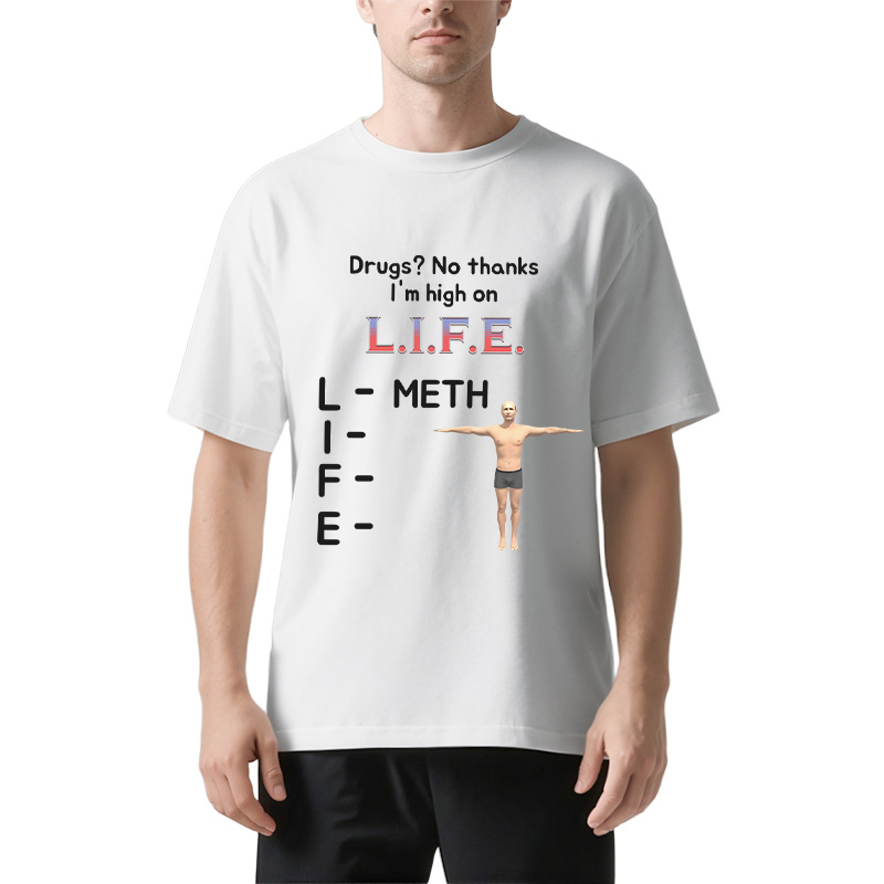 Tokyocanvas High On Life Meth Funny Meme Classic T-Shirt