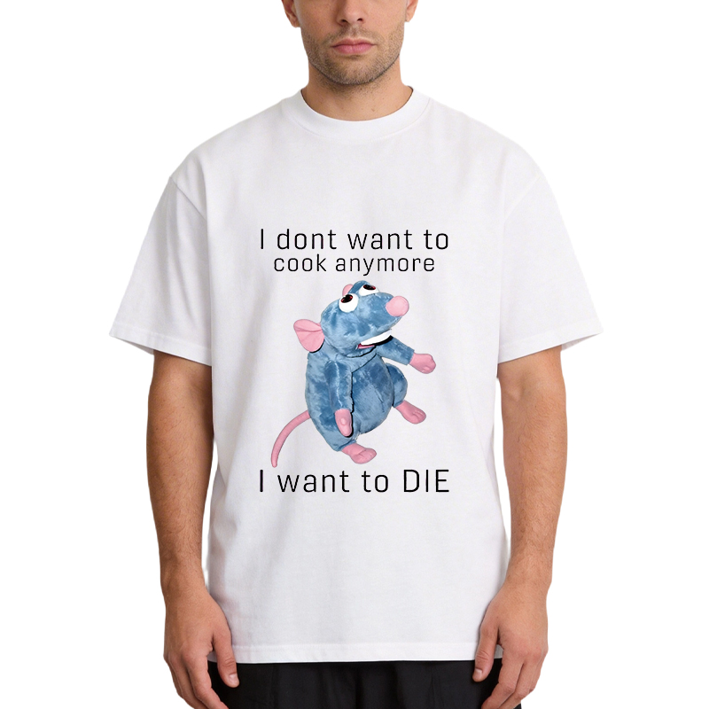 Tokyocanvas I Don't Want To Cook Anymore I Want To Die Rat Classic T-Shirt