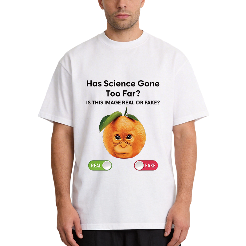 Tokyocanvas Has Science Gone Too Far Orange Monkey Classic T-Shirt