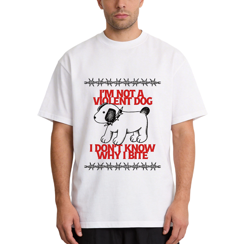 Tokyocanvas I'm Not A Violent Dog I Don't Know Why I Bite Classic T-Shirt