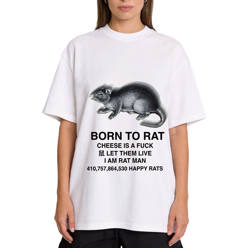 Tokyocanvas Born To Rat Meme Classic T-Shirt