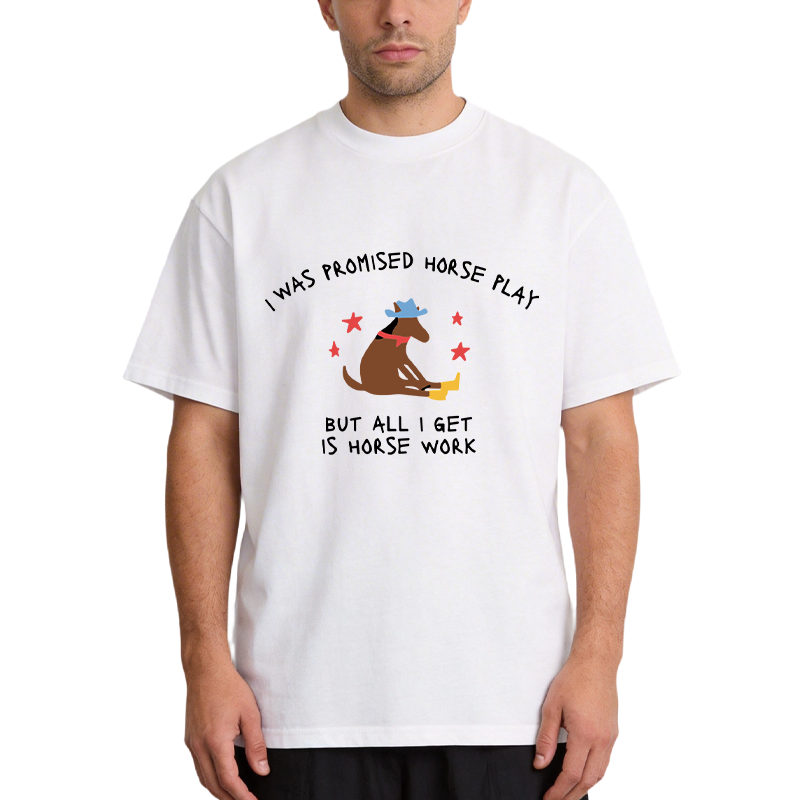 Tokyocanvas I Was Promised Horse Play Funny Horse Classic T-Shirt