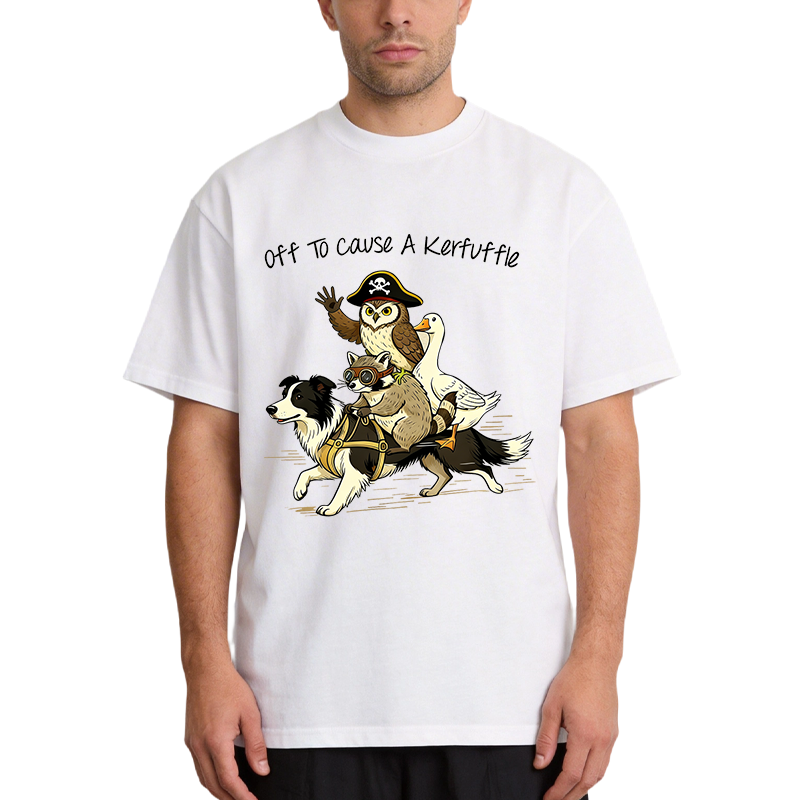 Tokyocanvas Off To Cause A Kerfuffle Funny Animal Group Meme Classic T-Shirt
