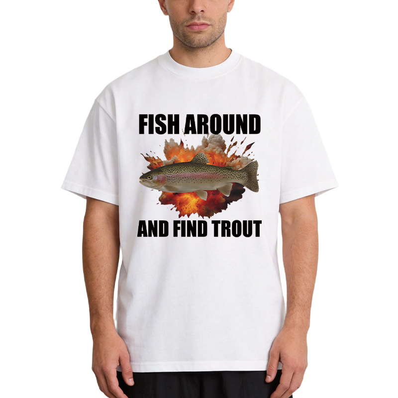 Tokyocanvas Fish Around And Find Trout Funny Classic T-Shirt