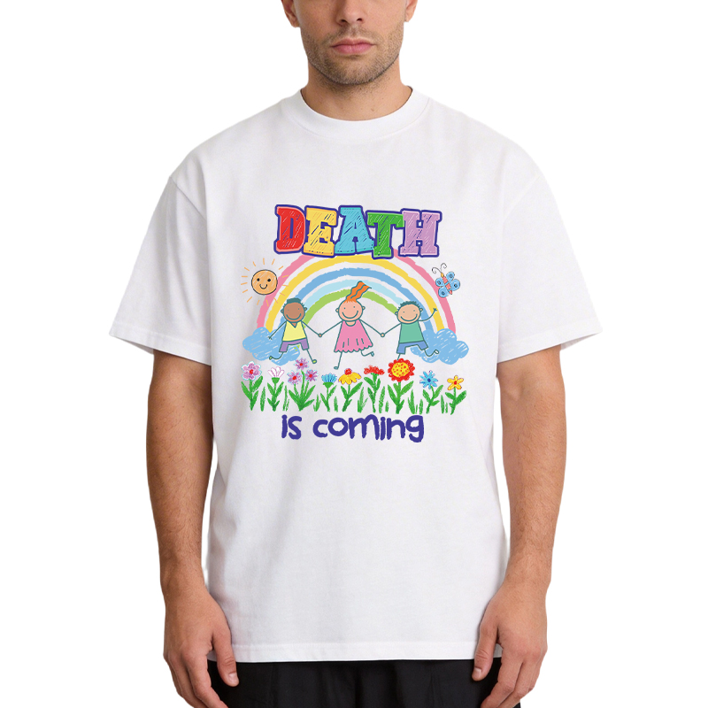 Tokyocanvas Funny Genz Humor Death Is Coming Classic T-Shirt