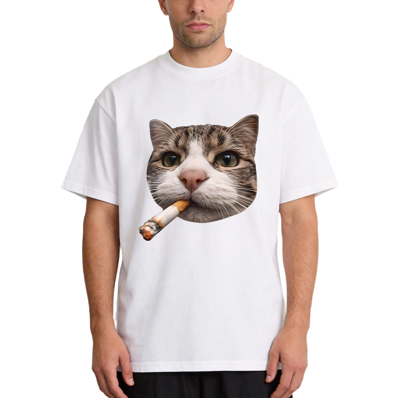 Tokyocanvas Smoking Cat Meme Classic T-Shirt