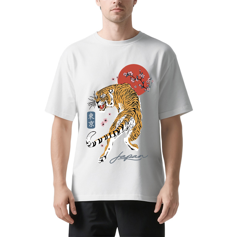 Tokyocanvas Tiger Blossom Japanese Sakura Classic T-Shirt