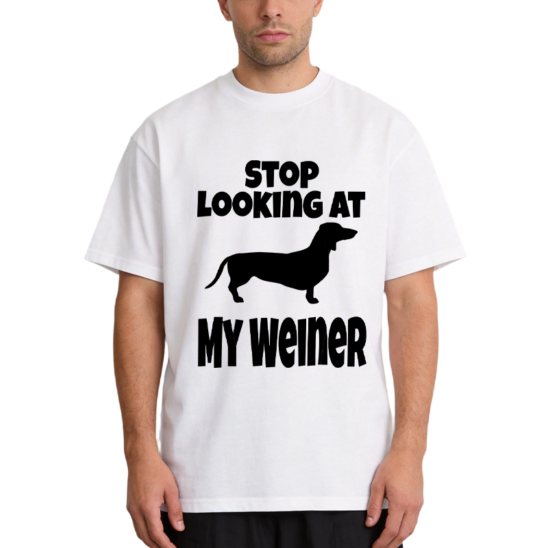Tokyocanvas Stop Looking At My Weiner Classic T-Shirt