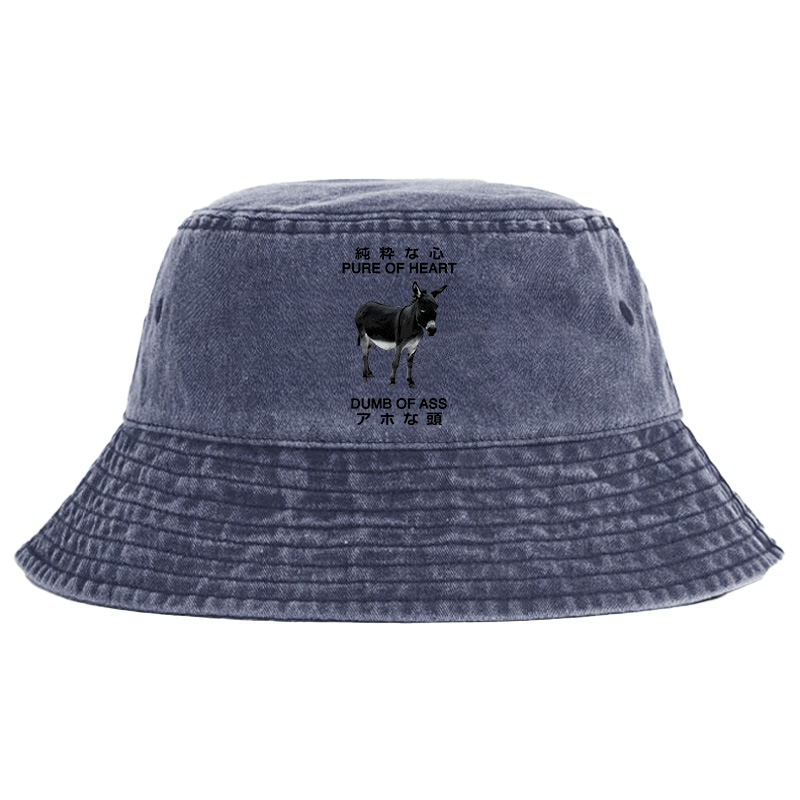 Tokyocanvas Pure Of Heart Dumb Of Ass Washed Bucket Hat
