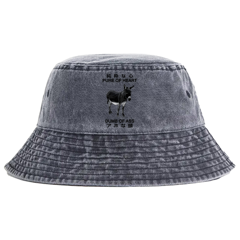 Tokyocanvas Pure Of Heart Dumb Of Ass Washed Bucket Hat