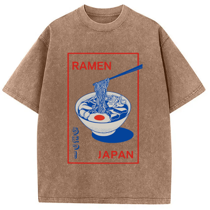 Tokyocanvas Umai Noodle Washed T-Shirt