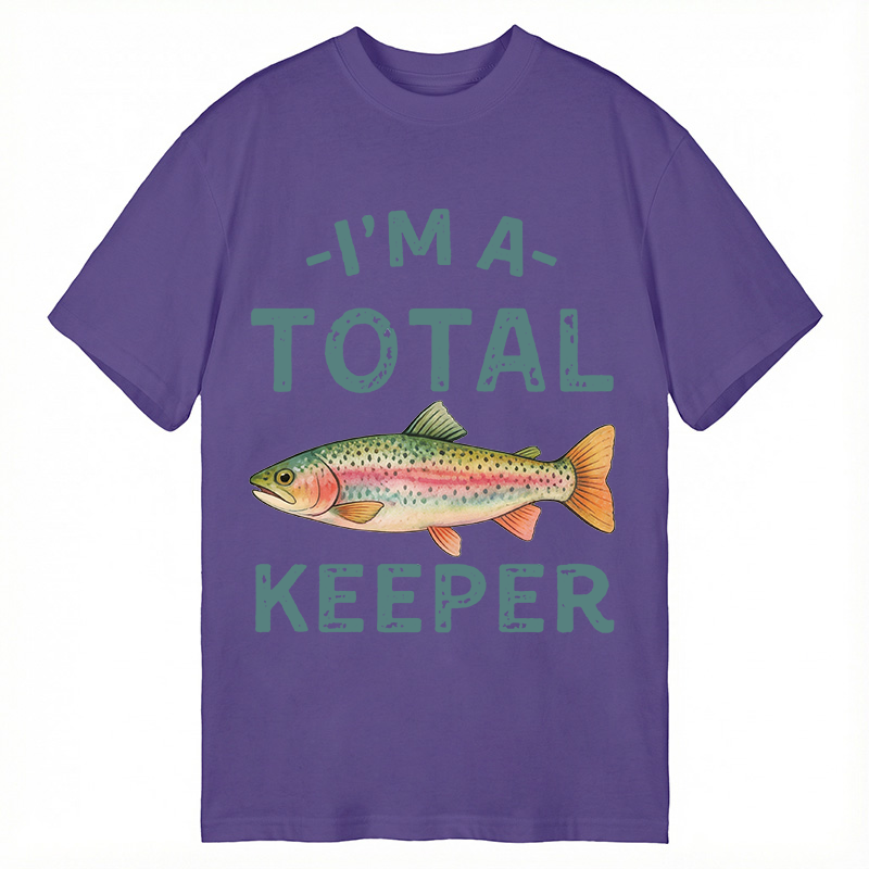 Tokyocanvas I'm a Total Keeper Funny Fishing Classic T-Shirt