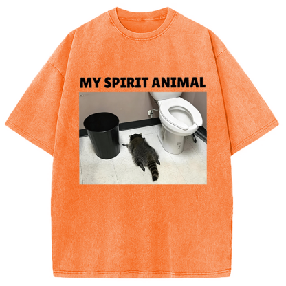 Tokyocanvas My Spirit Animal Washed T-Shirt