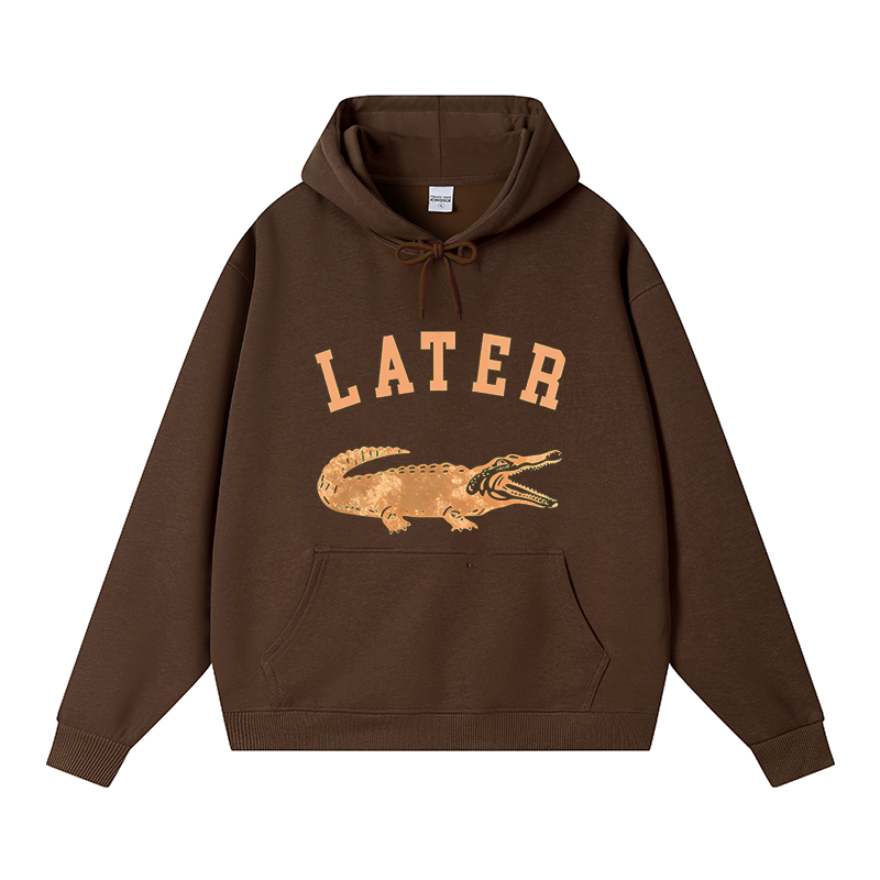 Tokyocanvas Later Alligator Fleece Lined Hoodie