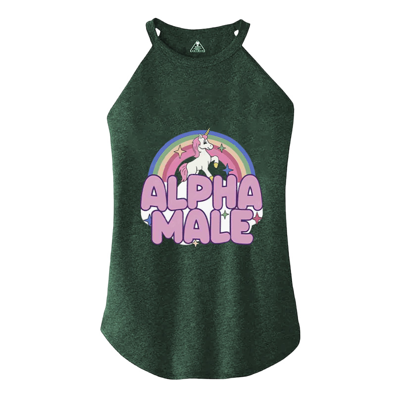 Tokyocanvas Rainbow Unicorn Alpha Male Cotton Tank
