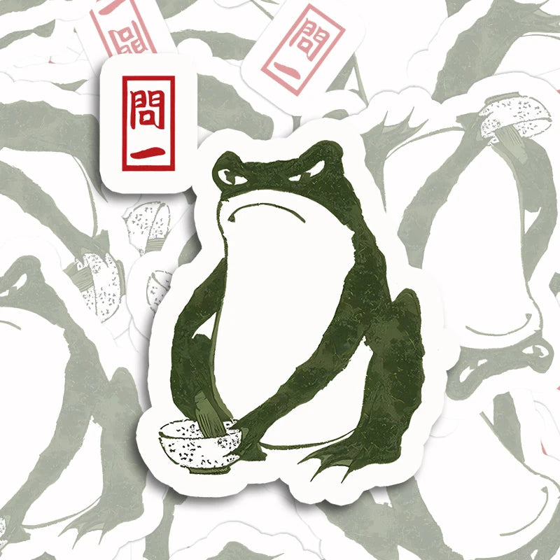 Tokyocanvas Woodblock Print Frog Sticker