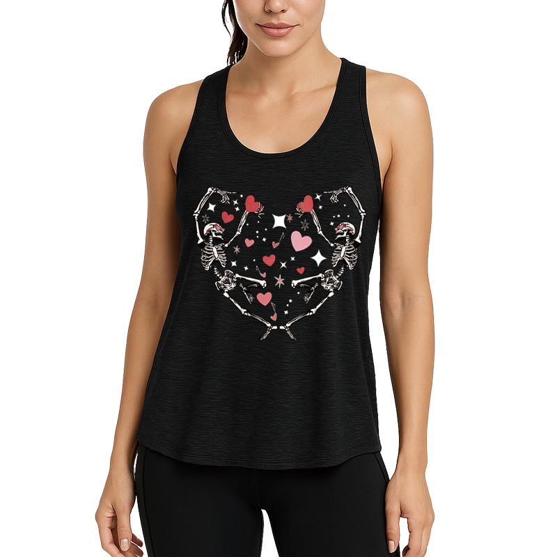 Tokyocanvas Skeleton Love Fitness Tank