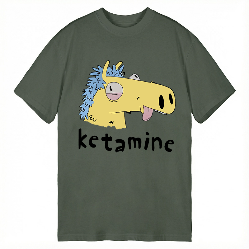 Tokyocanvas Funny Ketamine Silly Horse Classic T-Shirt