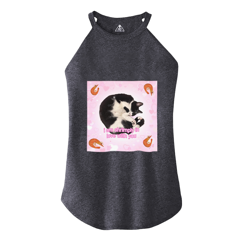 Tokyocanvas I Am Shrimply in Love with You Cotton Tank
