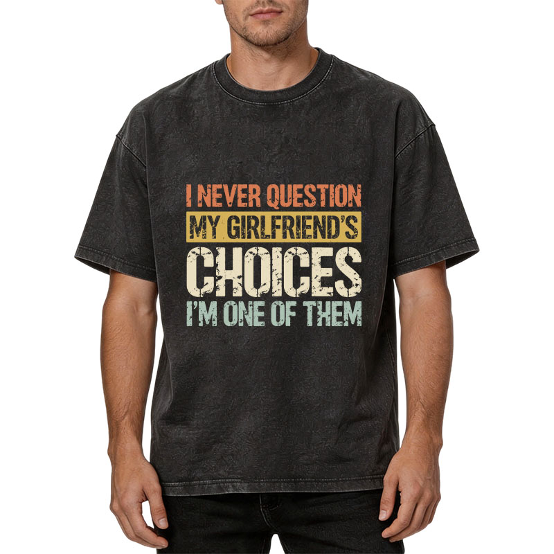 Tokyocanvas I Never Question Washed T-Shirt