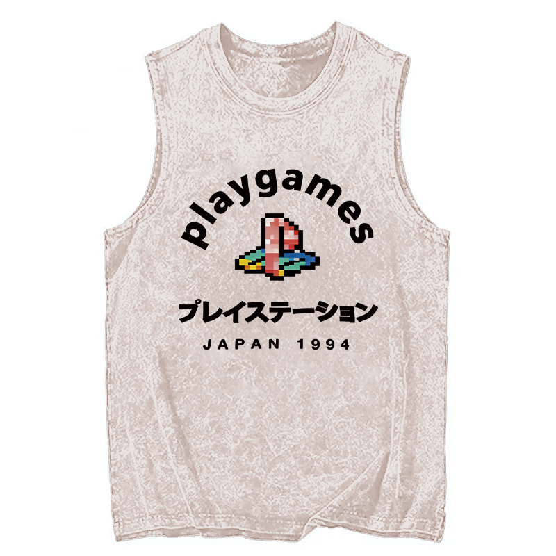 Tokyocanvas Play Games Japan Washed Tank