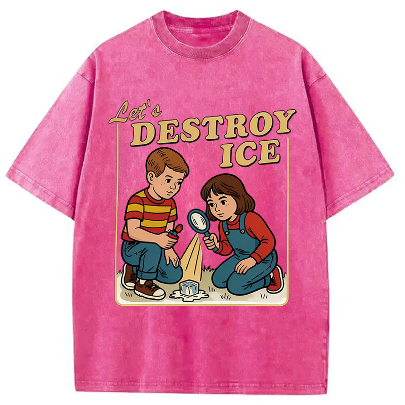 Tokyocanvas Let's Destroy ICE Washed T-Shirt