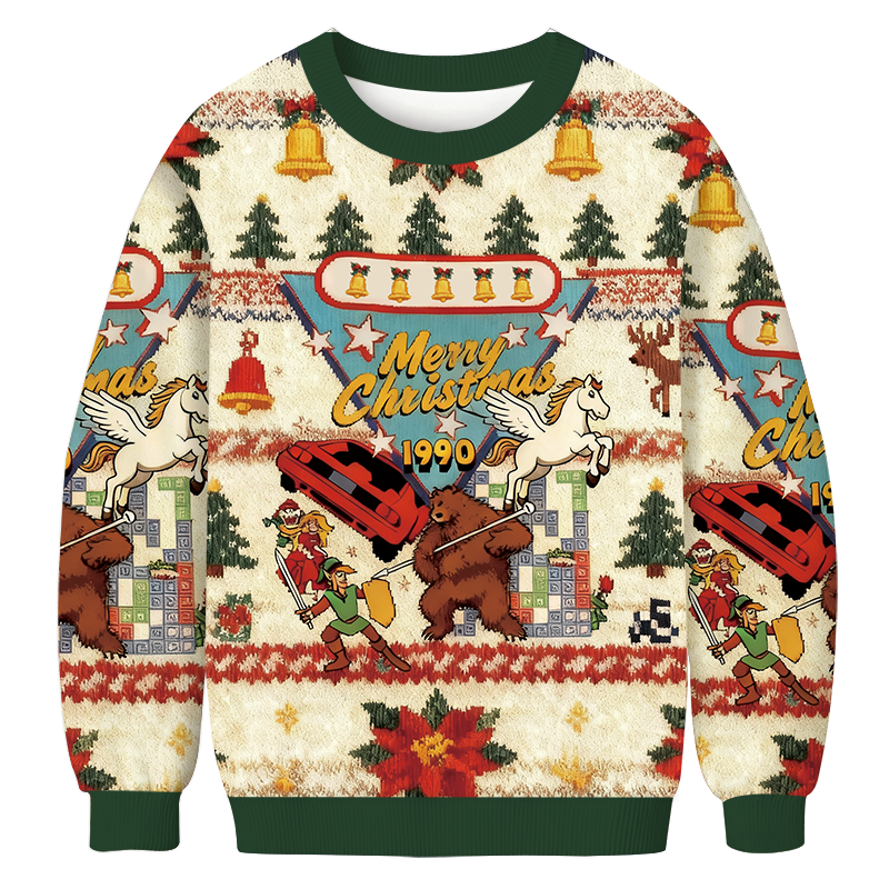Tokyocanvas 1990 World Championships Christmas Ugly Sweatshirt
