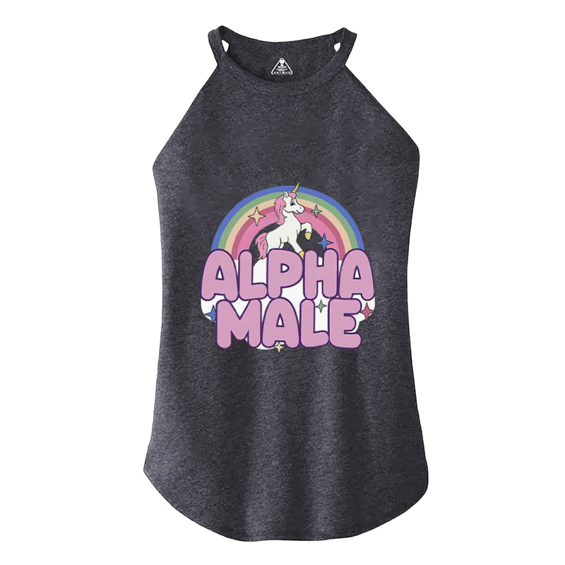 Tokyocanvas Rainbow Unicorn Alpha Male Cotton Tank