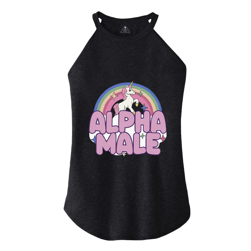 Tokyocanvas Rainbow Unicorn Alpha Male Cotton Tank